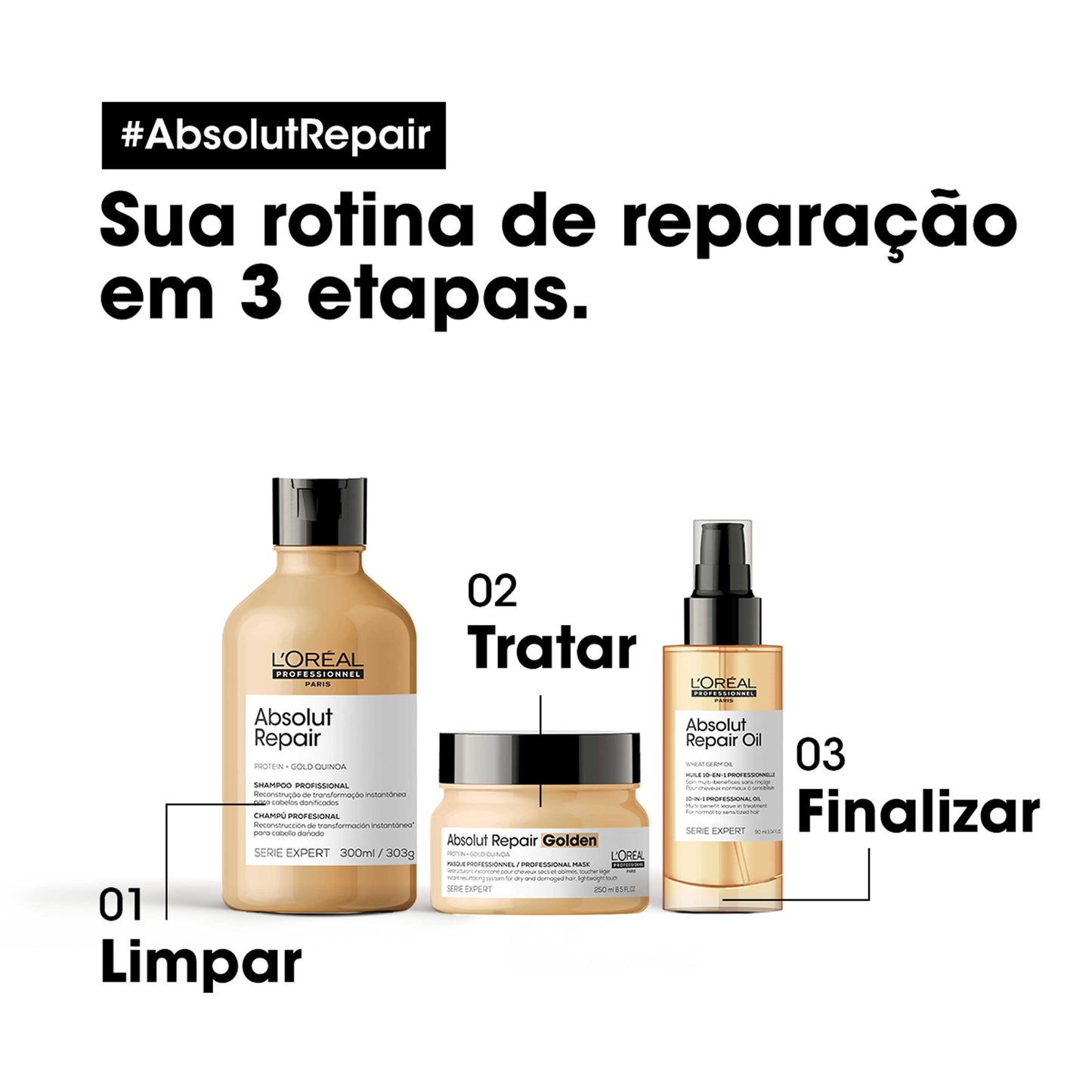 L'Oréal Professionnel Absolut Repair 10 em 1 licença em óleo