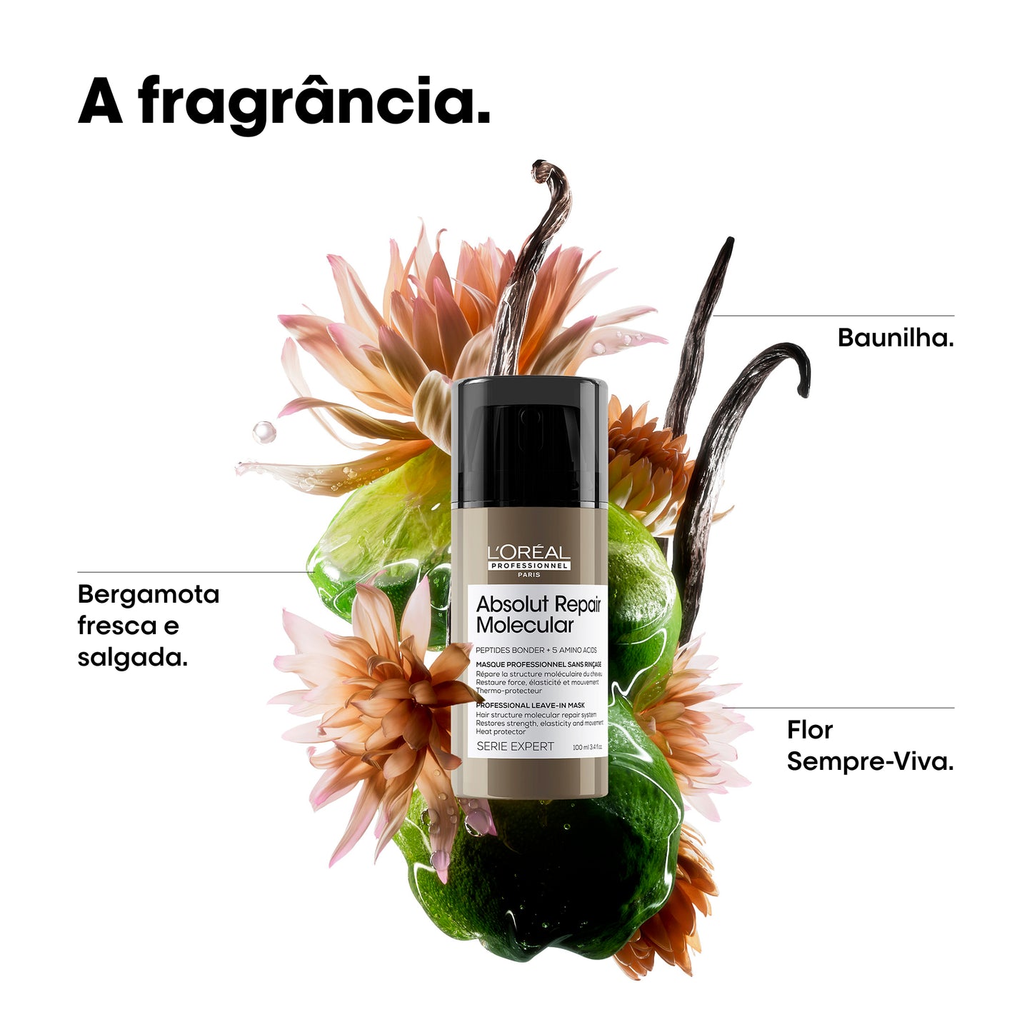 Absolut Repair Molecular: Deep molecular repairing leave-in mask for damaged hair.