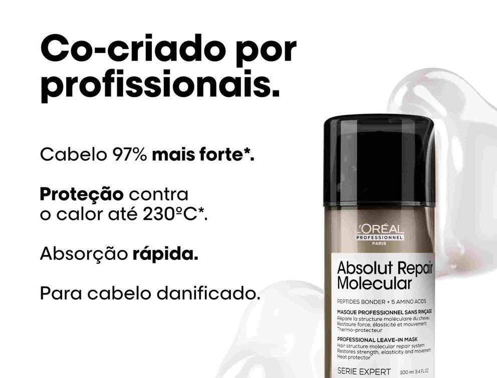 Absolut Repair Molecular: Deep molecular repairing leave-in mask for damaged hair.
