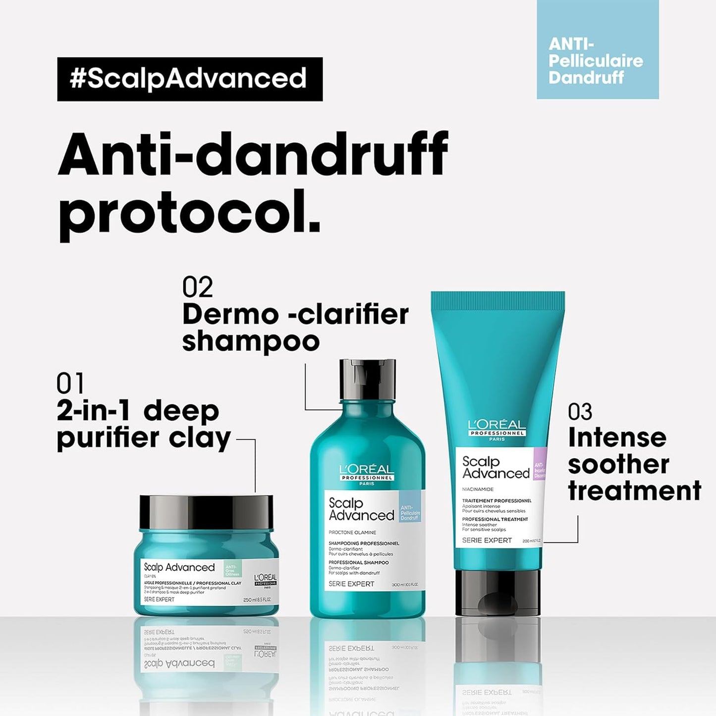 L'Oréal Professionnel Scalp Advanced Anticaspa Dermo-Clarificador Shampoo